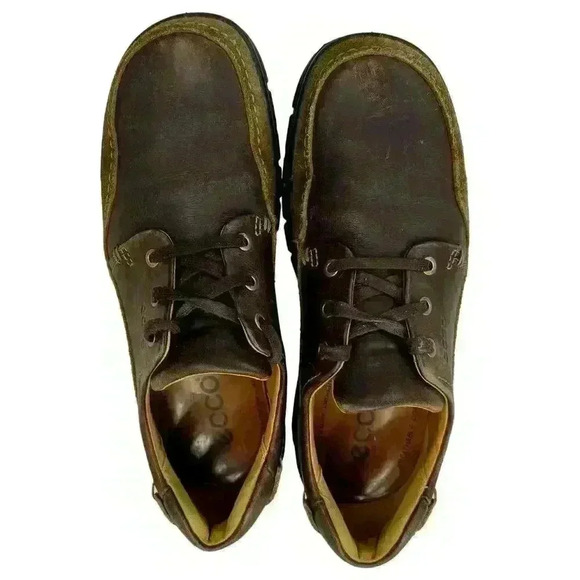 ECCO Men’s Brown Suede/Leather Receptor Comfort Walking Shoe Ero Size 43 US 10 - Picture 4 of 10